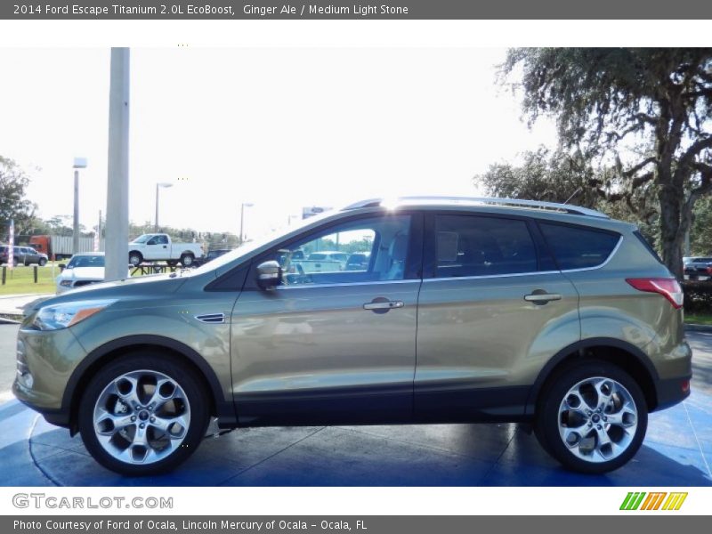 Ginger Ale / Medium Light Stone 2014 Ford Escape Titanium 2.0L EcoBoost