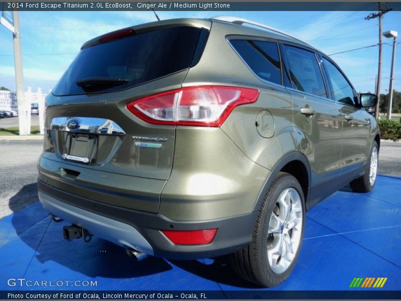 Ginger Ale / Medium Light Stone 2014 Ford Escape Titanium 2.0L EcoBoost