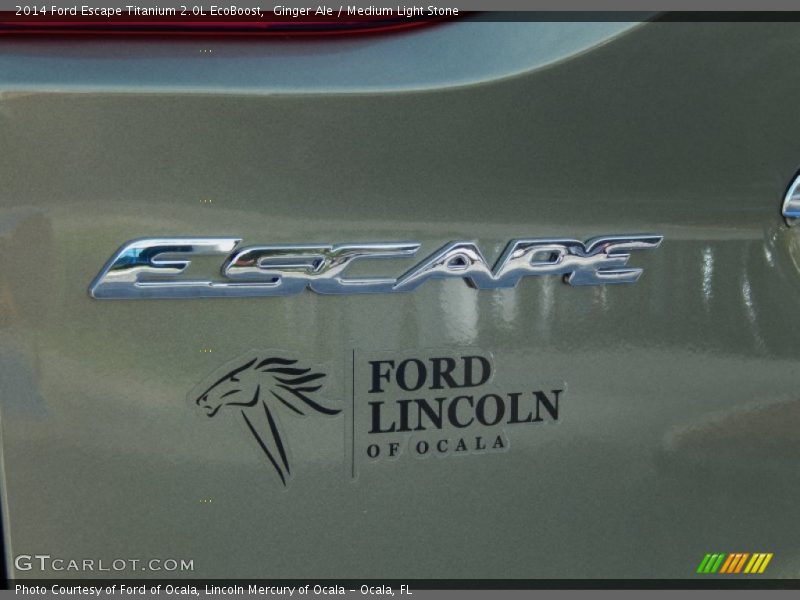 Ginger Ale / Medium Light Stone 2014 Ford Escape Titanium 2.0L EcoBoost