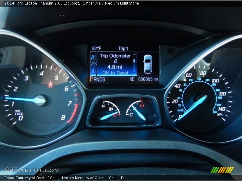 Ginger Ale / Medium Light Stone 2014 Ford Escape Titanium 2.0L EcoBoost