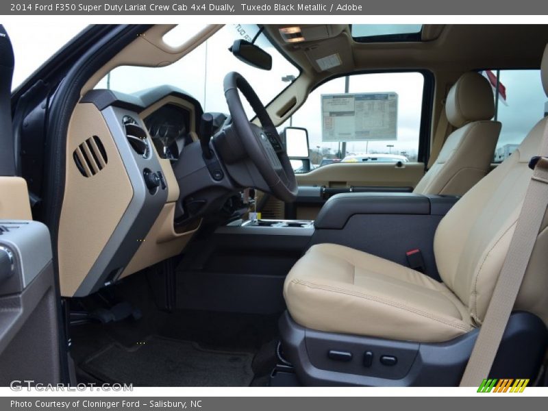 Tuxedo Black Metallic / Adobe 2014 Ford F350 Super Duty Lariat Crew Cab 4x4 Dually