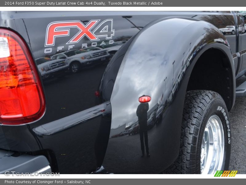 Tuxedo Black Metallic / Adobe 2014 Ford F350 Super Duty Lariat Crew Cab 4x4 Dually