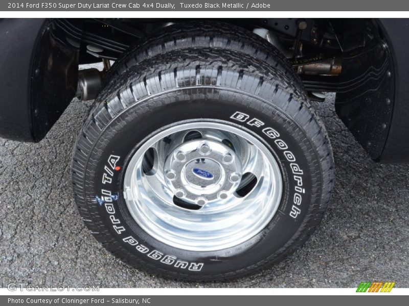 Tuxedo Black Metallic / Adobe 2014 Ford F350 Super Duty Lariat Crew Cab 4x4 Dually