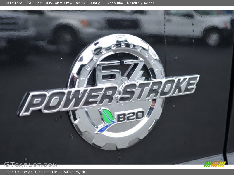 Tuxedo Black Metallic / Adobe 2014 Ford F350 Super Duty Lariat Crew Cab 4x4 Dually