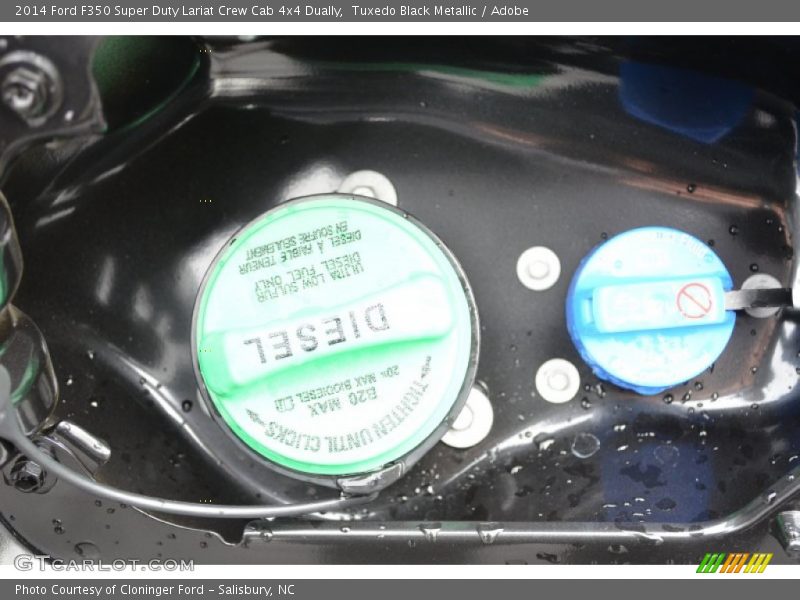 Tuxedo Black Metallic / Adobe 2014 Ford F350 Super Duty Lariat Crew Cab 4x4 Dually