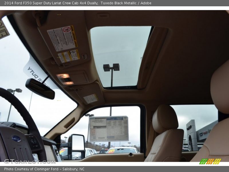 Tuxedo Black Metallic / Adobe 2014 Ford F350 Super Duty Lariat Crew Cab 4x4 Dually