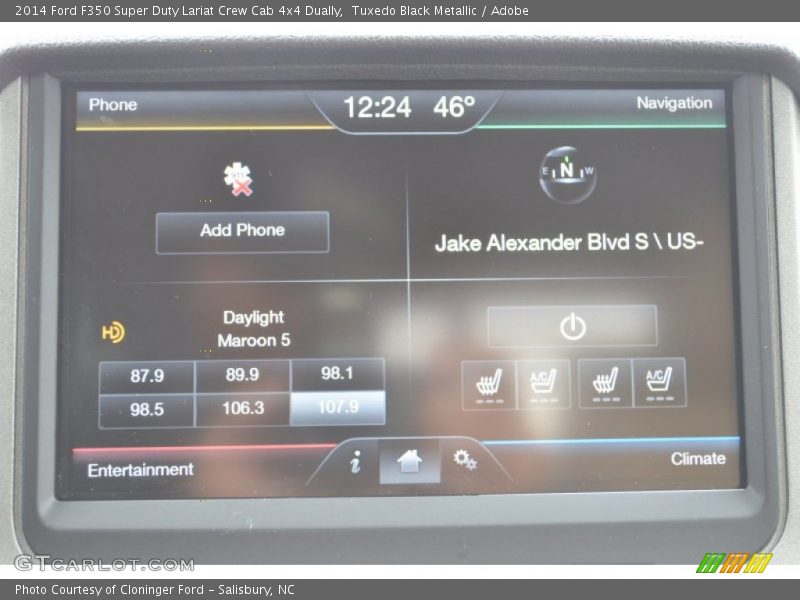 Tuxedo Black Metallic / Adobe 2014 Ford F350 Super Duty Lariat Crew Cab 4x4 Dually