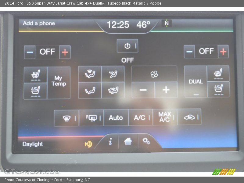 Tuxedo Black Metallic / Adobe 2014 Ford F350 Super Duty Lariat Crew Cab 4x4 Dually