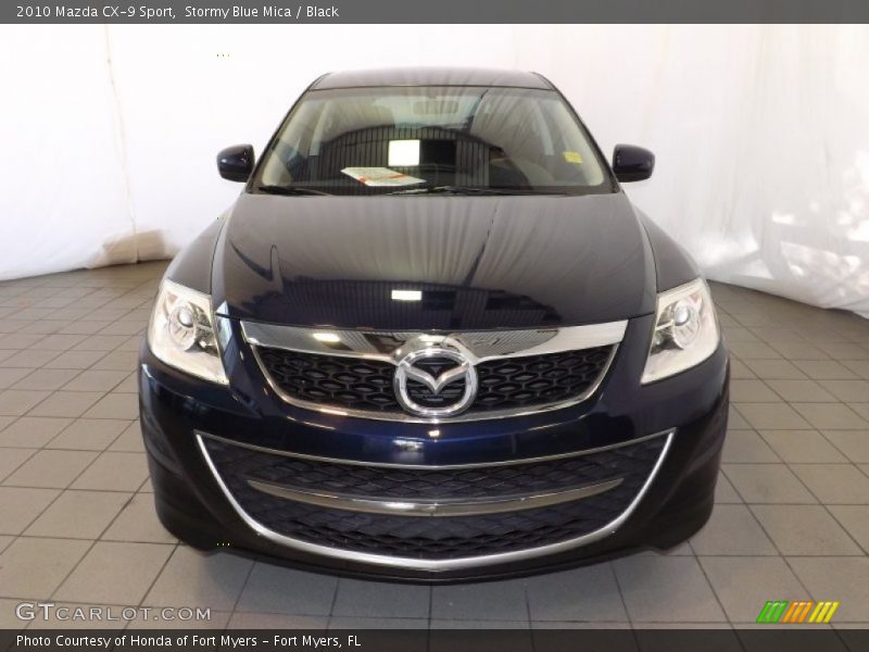 Stormy Blue Mica / Black 2010 Mazda CX-9 Sport