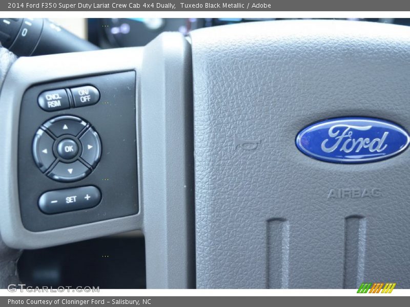 Tuxedo Black Metallic / Adobe 2014 Ford F350 Super Duty Lariat Crew Cab 4x4 Dually