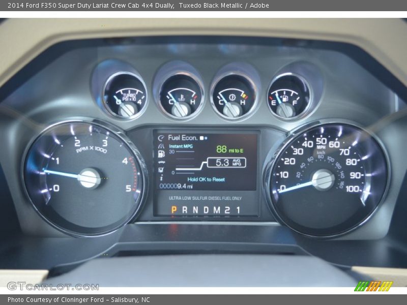 Tuxedo Black Metallic / Adobe 2014 Ford F350 Super Duty Lariat Crew Cab 4x4 Dually