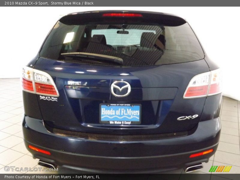 Stormy Blue Mica / Black 2010 Mazda CX-9 Sport