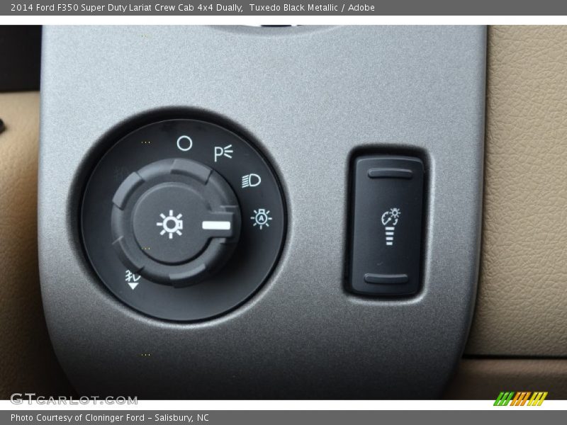 Tuxedo Black Metallic / Adobe 2014 Ford F350 Super Duty Lariat Crew Cab 4x4 Dually
