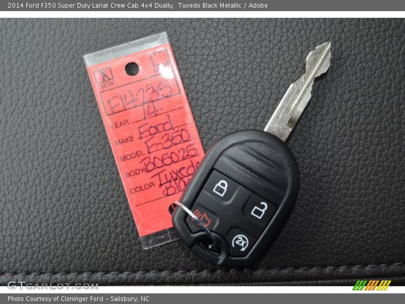 Tuxedo Black Metallic / Adobe 2014 Ford F350 Super Duty Lariat Crew Cab 4x4 Dually