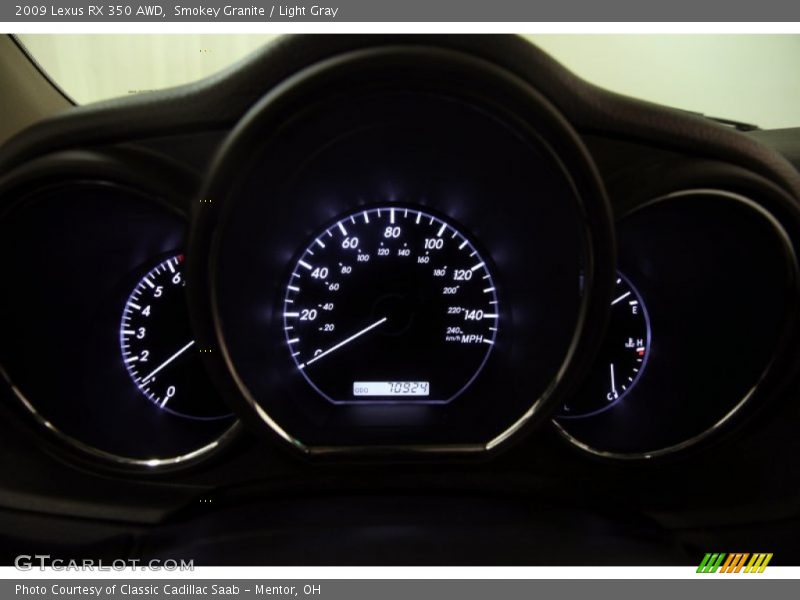 Smokey Granite / Light Gray 2009 Lexus RX 350 AWD