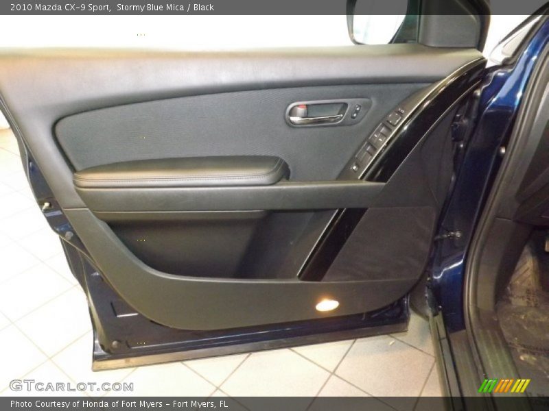 Stormy Blue Mica / Black 2010 Mazda CX-9 Sport