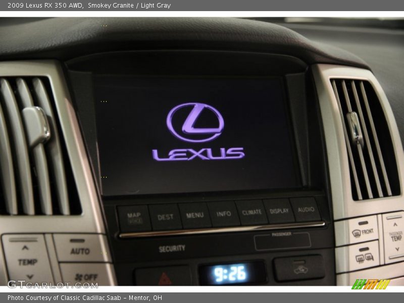 Smokey Granite / Light Gray 2009 Lexus RX 350 AWD