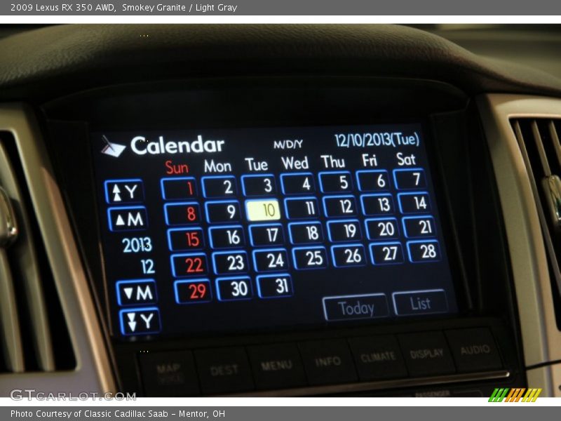 Smokey Granite / Light Gray 2009 Lexus RX 350 AWD