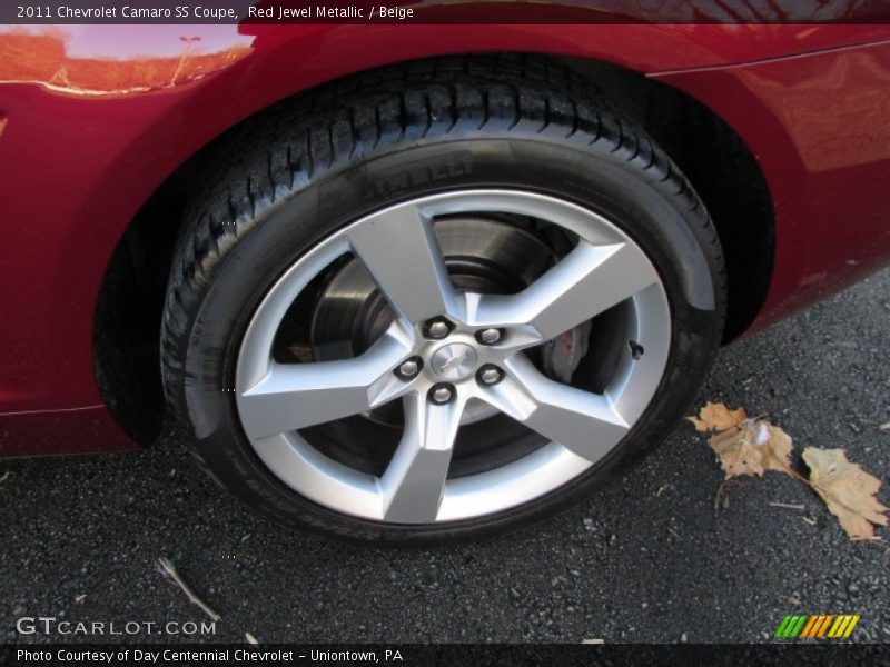 Red Jewel Metallic / Beige 2011 Chevrolet Camaro SS Coupe