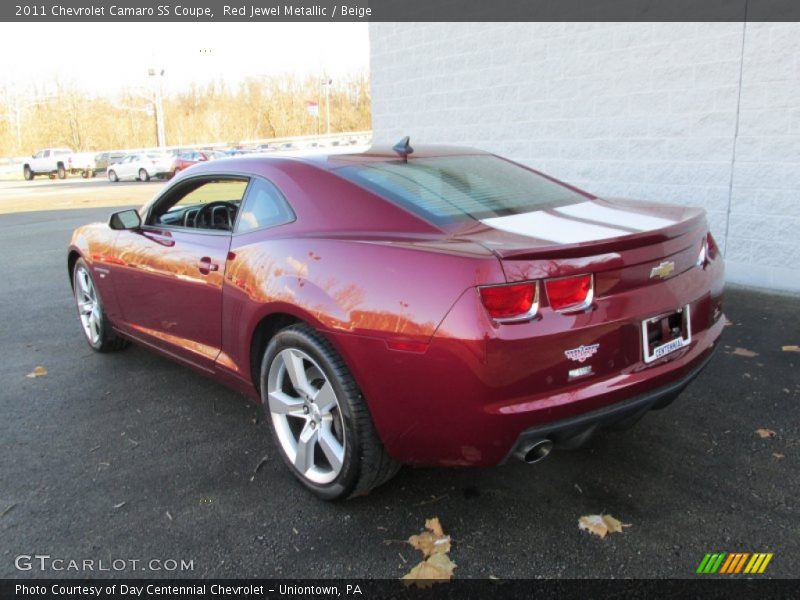 Red Jewel Metallic / Beige 2011 Chevrolet Camaro SS Coupe