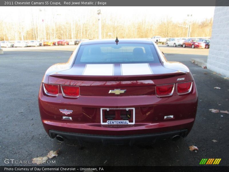 Red Jewel Metallic / Beige 2011 Chevrolet Camaro SS Coupe
