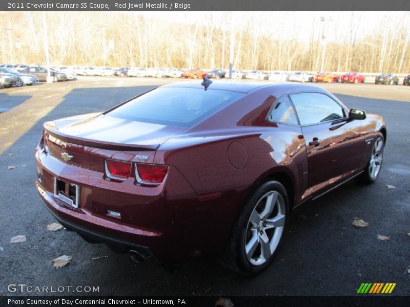 Red Jewel Metallic / Beige 2011 Chevrolet Camaro SS Coupe