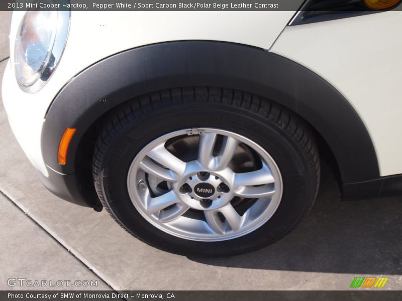Pepper White / Sport Carbon Black/Polar Beige Leather Contrast 2013 Mini Cooper Hardtop