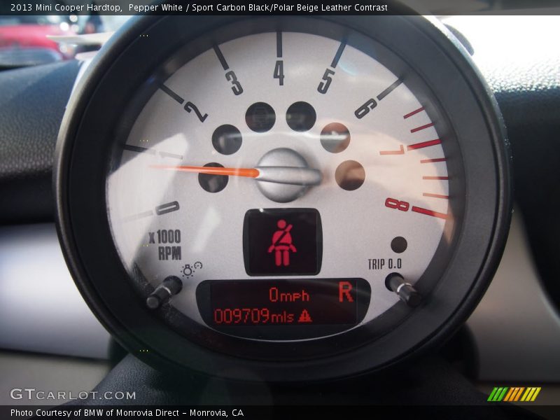 Pepper White / Sport Carbon Black/Polar Beige Leather Contrast 2013 Mini Cooper Hardtop