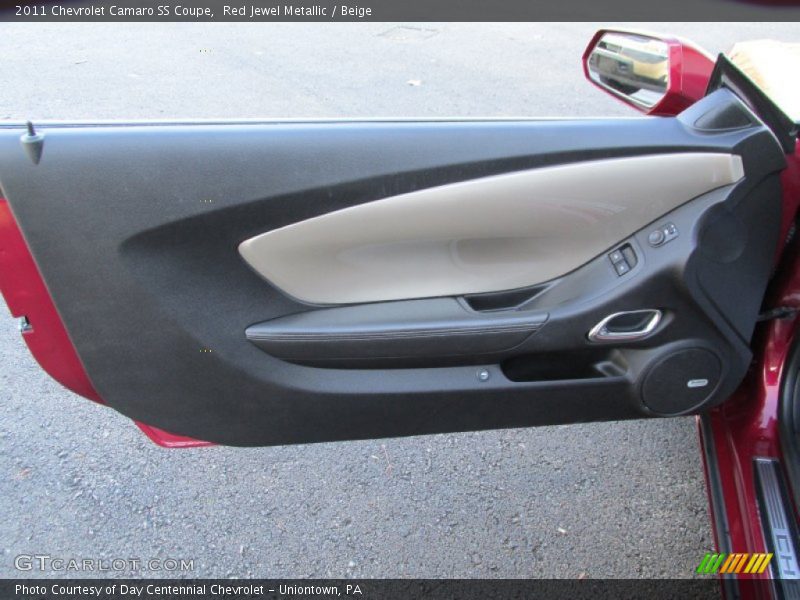 Red Jewel Metallic / Beige 2011 Chevrolet Camaro SS Coupe