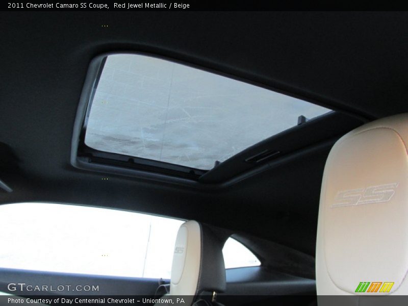 Red Jewel Metallic / Beige 2011 Chevrolet Camaro SS Coupe