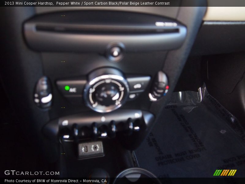 Pepper White / Sport Carbon Black/Polar Beige Leather Contrast 2013 Mini Cooper Hardtop