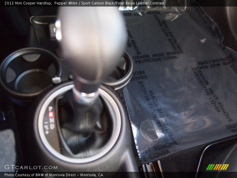 Pepper White / Sport Carbon Black/Polar Beige Leather Contrast 2013 Mini Cooper Hardtop