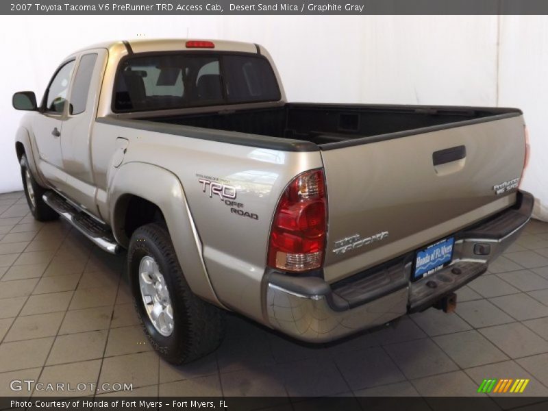 Desert Sand Mica / Graphite Gray 2007 Toyota Tacoma V6 PreRunner TRD Access Cab