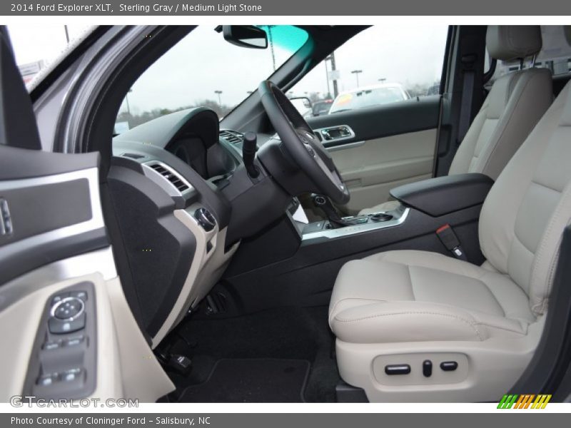 Sterling Gray / Medium Light Stone 2014 Ford Explorer XLT