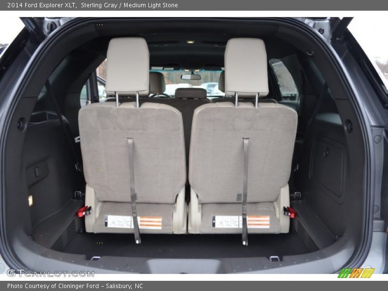 Sterling Gray / Medium Light Stone 2014 Ford Explorer XLT
