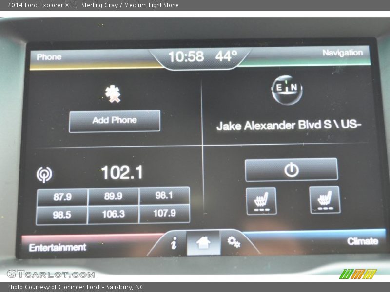 Sterling Gray / Medium Light Stone 2014 Ford Explorer XLT