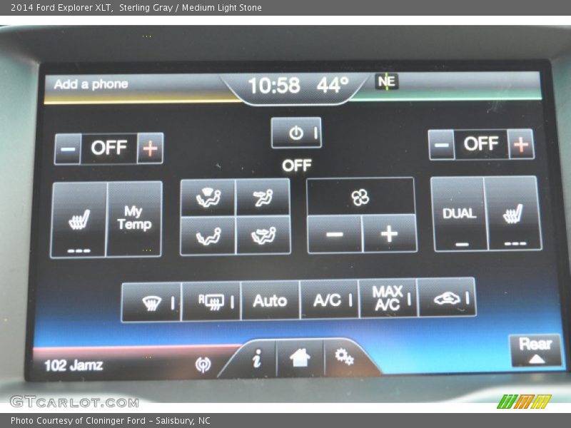 Sterling Gray / Medium Light Stone 2014 Ford Explorer XLT