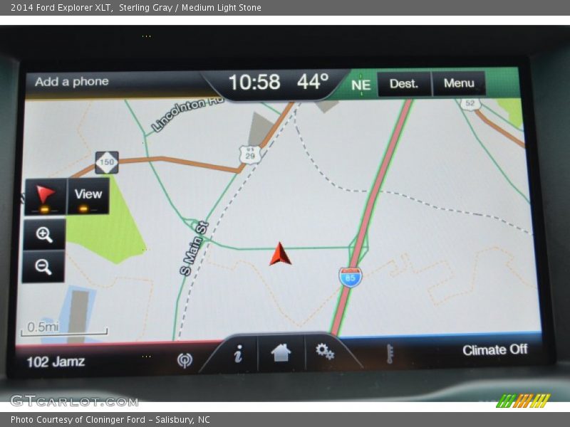 Sterling Gray / Medium Light Stone 2014 Ford Explorer XLT