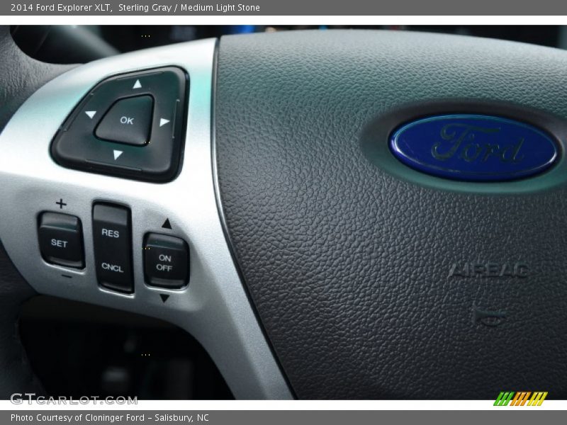 Sterling Gray / Medium Light Stone 2014 Ford Explorer XLT