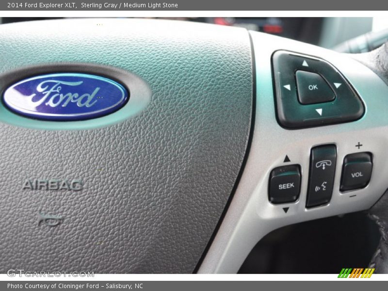 Sterling Gray / Medium Light Stone 2014 Ford Explorer XLT