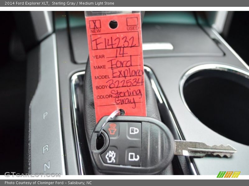 Sterling Gray / Medium Light Stone 2014 Ford Explorer XLT