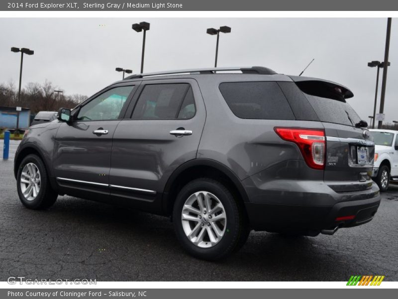 Sterling Gray / Medium Light Stone 2014 Ford Explorer XLT