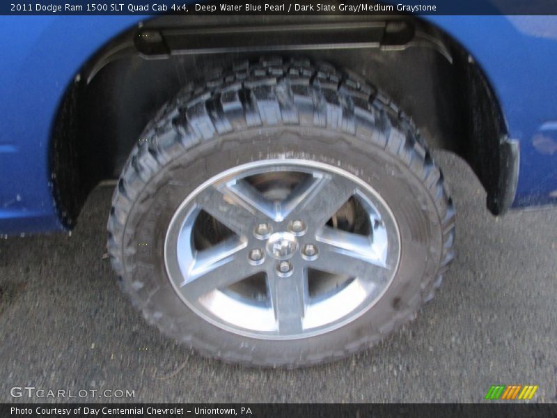 Deep Water Blue Pearl / Dark Slate Gray/Medium Graystone 2011 Dodge Ram 1500 SLT Quad Cab 4x4
