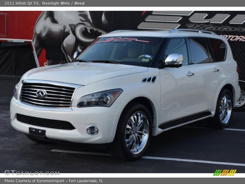 Moonlight White / Wheat 2011 Infiniti QX 56