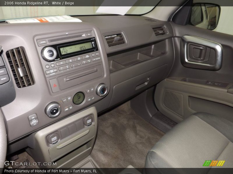 White / Beige 2006 Honda Ridgeline RT