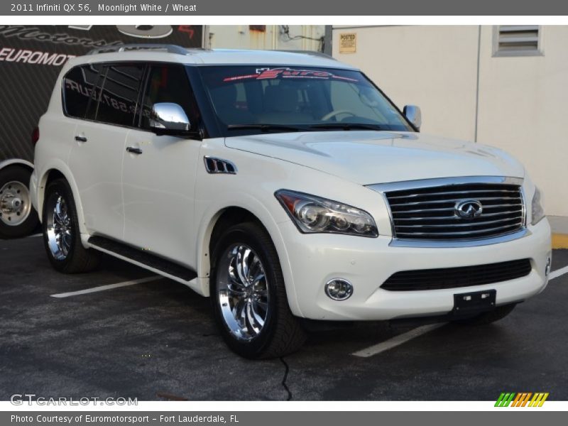 Moonlight White / Wheat 2011 Infiniti QX 56