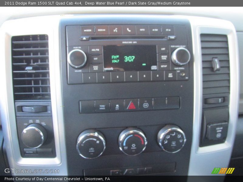 Deep Water Blue Pearl / Dark Slate Gray/Medium Graystone 2011 Dodge Ram 1500 SLT Quad Cab 4x4