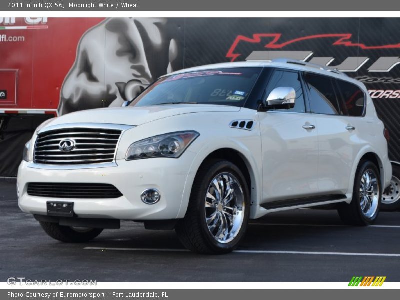 Moonlight White / Wheat 2011 Infiniti QX 56