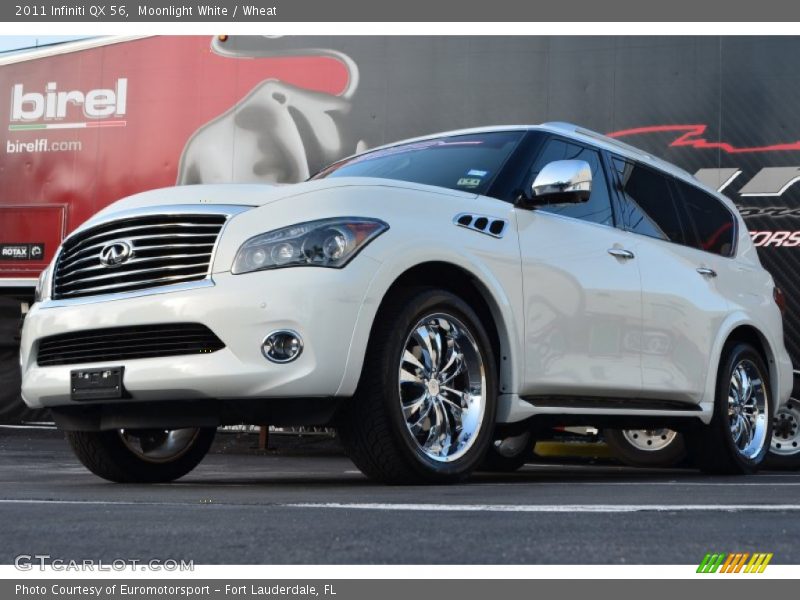 Moonlight White / Wheat 2011 Infiniti QX 56