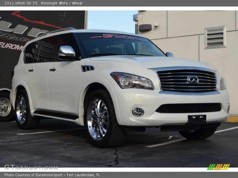 Moonlight White / Wheat 2011 Infiniti QX 56